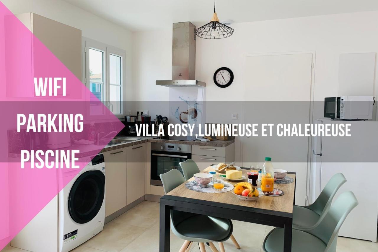 Le Mousse Maison Avec Piscine/Parking/Wifi/Plages 5Kms 레 마트 외부 사진