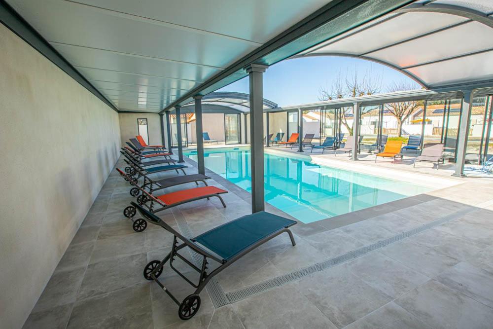Le Mousse Maison Avec Piscine/Parking/Wifi/Plages 5Kms 레 마트 외부 사진