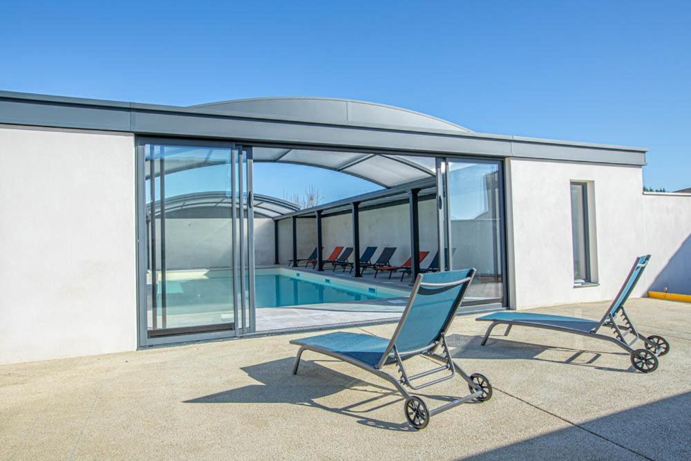 Le Mousse Maison Avec Piscine/Parking/Wifi/Plages 5Kms 레 마트 외부 사진